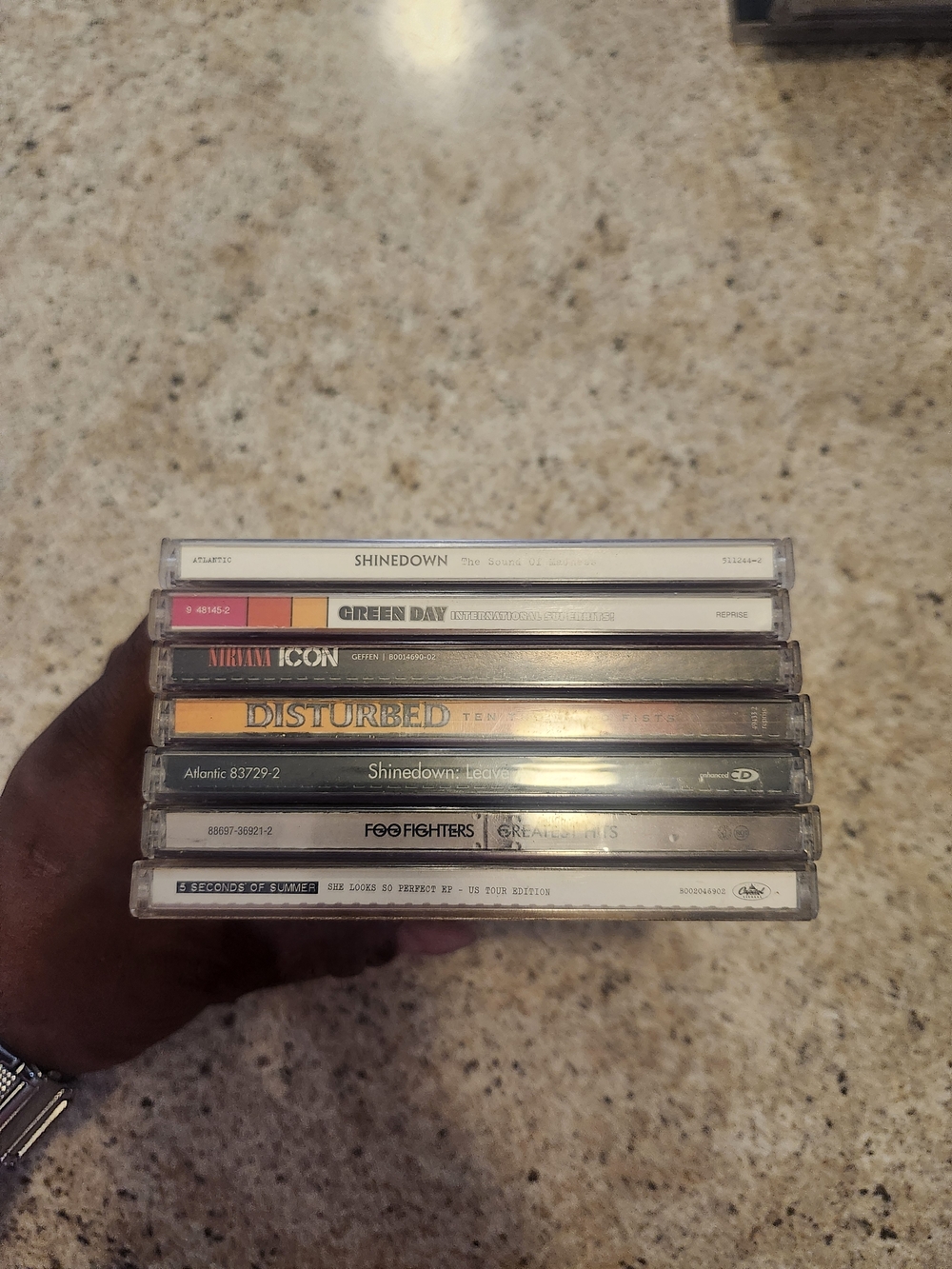 Sony Clear Plastic CD Jewel Cases with Mixed Album Spines